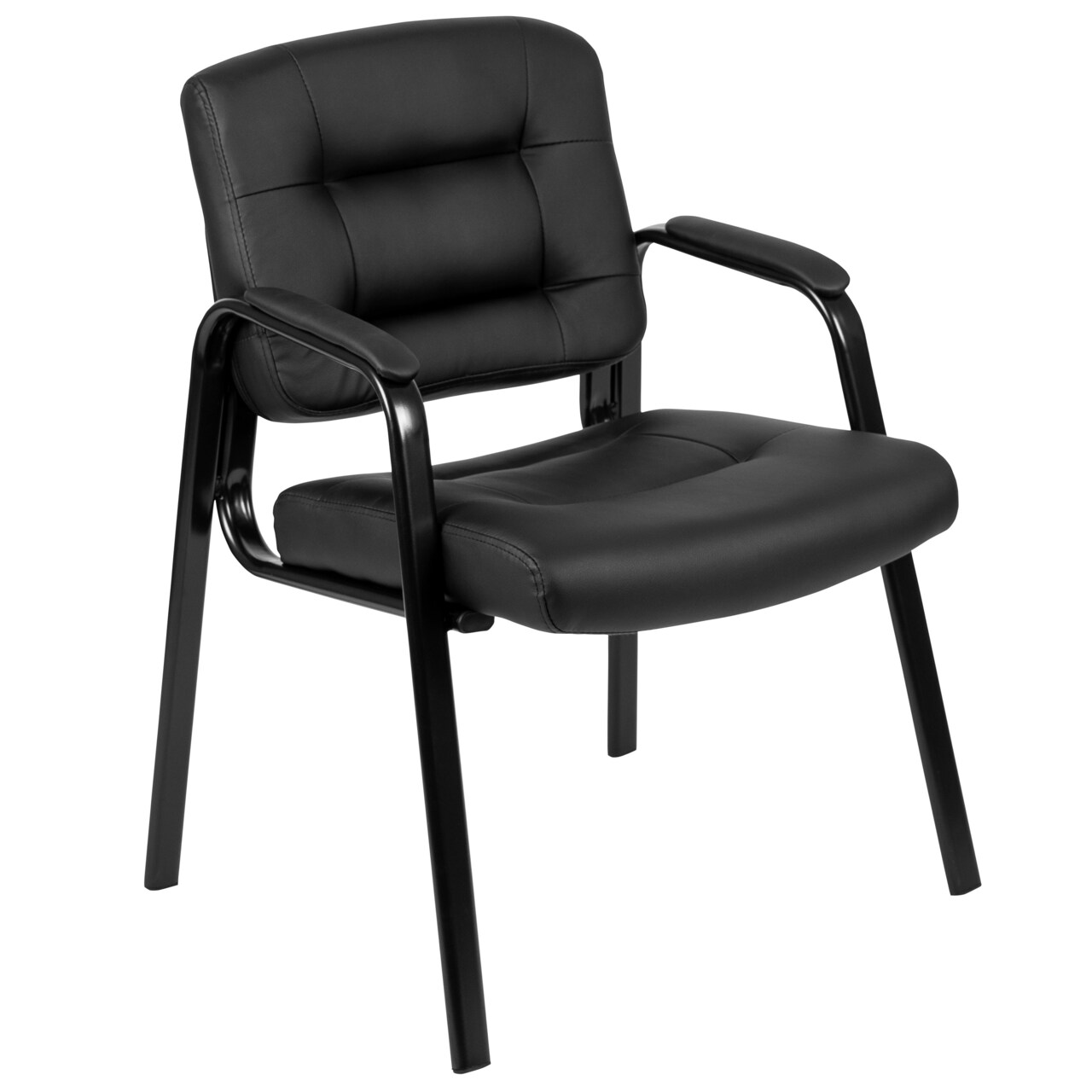 Emma and Oliver Fundamentals Executive Reception Chair with Metal Frame